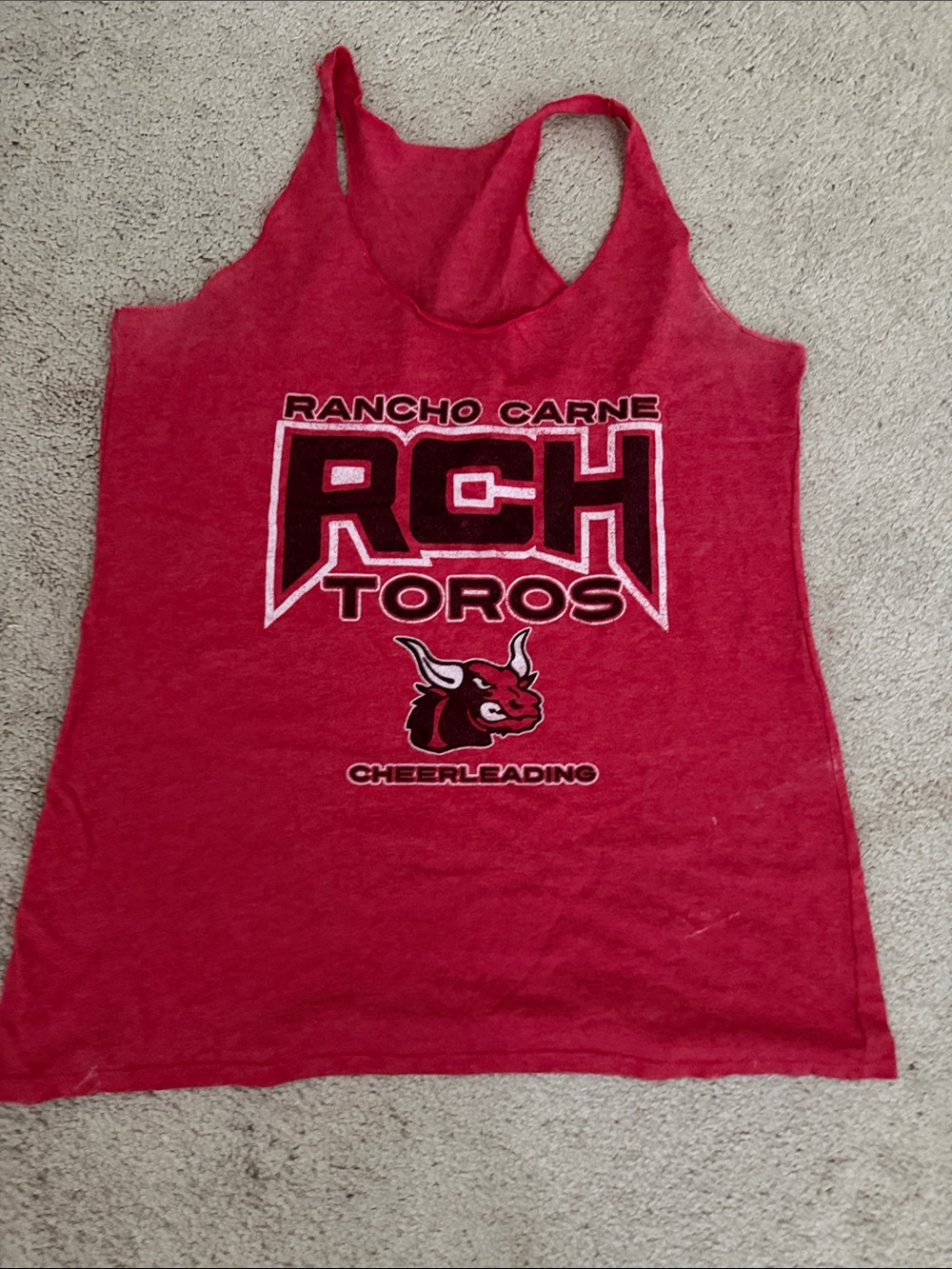 Rancho Carne RCH Toros Red Cheerleading Tank